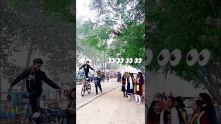 Cycle Stunt vs Girl Reaction | Instagram- Abhishektecno_95 #abhishektecno #cyclestunt #reaction