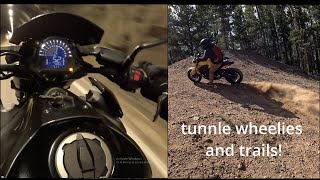 Naked street bikes vs dirt bike trail!