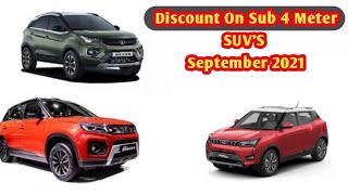 Discount On Sub 4 Meter SUV’s |September 2021