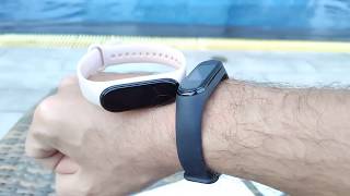 Mi band 4 black pink strap