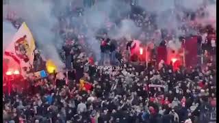 Ultras Stella Rossa di Belgrado danno fuoco a striscioni e bandiere dello storico gruppo FEDAYN ROMA