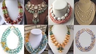 beautiful necklace designs || necklace designs ||pearls necklace #new