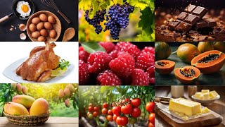 Nomes de FRUTAS ,VERDURAS E LEGUMES| Vocabulário para crianças