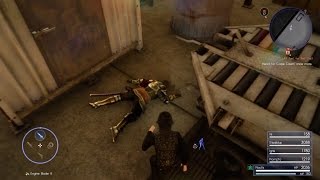 Final Fantasy XV - Commander Caligo lying on the ground funny glitch