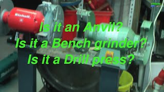 DIY Anvil-dual-bench grinder-press drill-4-in-1 STAND