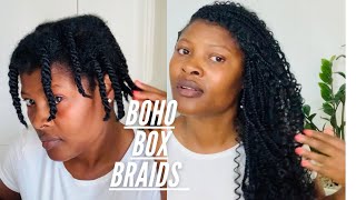 KNOTLESS  BOHO  BOX  BRAIDS | BEGINNERS FRIENDLY | All THINGS TESSYE