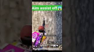 Aim assist Off 😱😱🥵#shorts #bgmi #pubgmobile