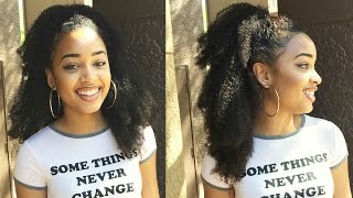 How To | Clip-Ins Step by Step Tutorial for Natural Hair | HerGiven Hair