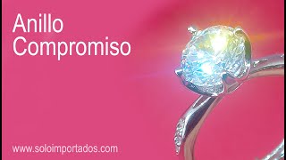 Anillo de compromiso en Moissanita - Diamante de laboratorio - Solo importados