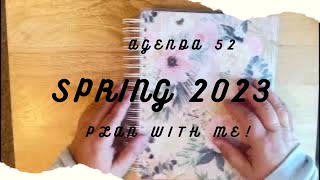 Agenda 52 - 1st week of Spring setup