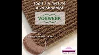 Tapis sur mesure Chocolat en laine vierge Alva par Vorwerk