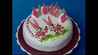 Cake decoration. Hares. 蛋糕裝飾. 野兔. Украшение торта.Зайцы.