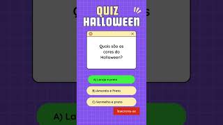 🎃Quiz sobre halloween🎃.   #quiz  #shorts  #perguntaserespostas