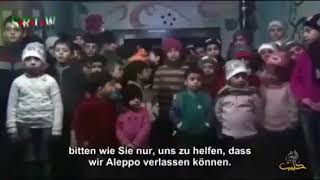 Waisenkinder aus belagertem Aleppo senden eine Botschaft an die Welt.