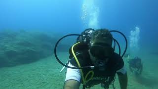 Diving with sea scooter Yamaha 500Li