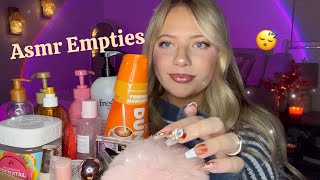 Asmr Recent Empties 💜 Tapping, Scratching, Rambles