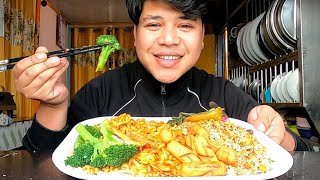 Spicy Noodles Mukbang Nepali | Spicy Ramen Eating #nepalimukbang #spicynoodles