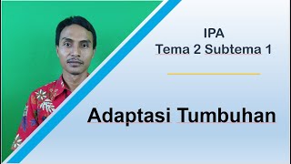 Adaptasi Tumbuhan (IPA Tema 2 Subtema 1 Kelas 6)