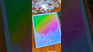 Dreamy Day 🌈Rainbow Sky & Clouds | Step by step Acrylic Painting #144 #shorts