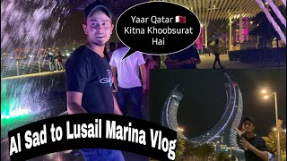 MY First Vlog || Lusail Marina || Night Vibe