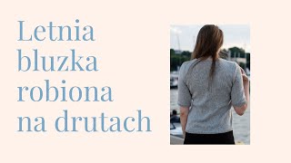 Letnia bluzka wykonana na drutach # 7