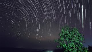 star trail time lapse effects