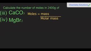 How to calculate the number of moles from grams🧪 |First year Chemistry Karachi board|