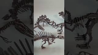 Dinosaurierskelette/Dinosaur skeletons #papercraft #cardboardcraft #lasercut #shorts #ytshorts