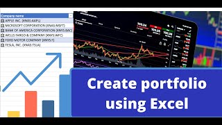 How to create stock portfolio in Excel