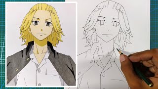 Cara Menggambar Mikey (Sano Manjiro) | How to Draw Mikey Step by Step [Tokyo Revengers]