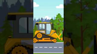 Bulldozer JCB with Excavator ● Vehicle videos #yeahroarrroarr #shorts