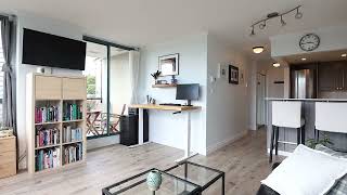 Renovated corner SW facing 1 bedroom condo at 803 55 10th Street in Downtown New Westminster