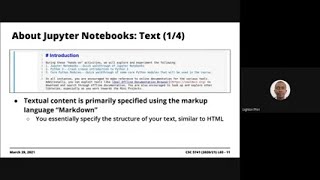 2020/21  CSC 5741 | Lecture Series #02 (1/3): Reproducibility With Jupyter Notebook | March 29, 2021