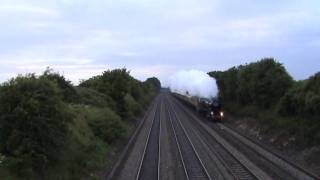 35028 Clan Line at speed Shottesbrooke 10 june 2009