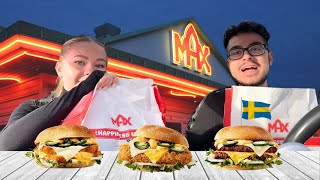 Trying famous Swedish Fast Food chain: Overhyped? MAX burgers review