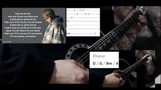 Justin Bieber - Anyone (guitar cover) + tab Tutorial