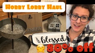 Hobby Lobby 80% Fall Mini Haul || Shop with me