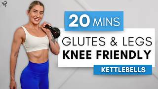 20 Min Glutes & Legs KNEE FRIENDLY Kettlebell (No Squats/No Lunges)