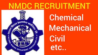 NMDC RECRUITMENT 2022