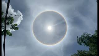 Sun With Huge Ring Around It #SunHalo #sun #sunring 06-16-22