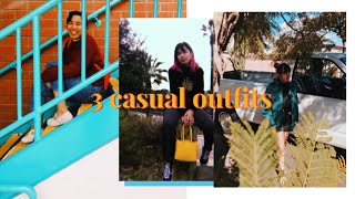 3 casual outfits