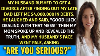 "My Husband Abandoned Me Over My Father’s $4M Debt – Little Did He Know What Was Coming Next!"