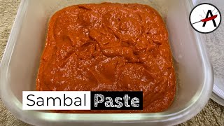 How to make Sambal Paste | Homemade Dry Chili Paste | Sambal Cili Kering