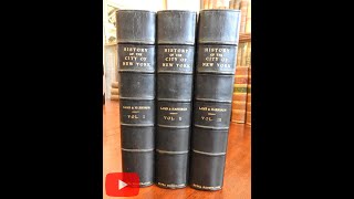 New York City History 1896 extra- illustrated leather 3 vol. set | Brian DiMambro Virtual Book Tour