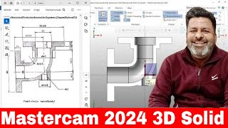 Mastercam 2024 3d solid modelling | Mastercam 2024  tutorials for beginners in hindi