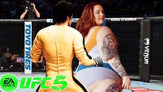 🐲 UFC5 Bruce Lee vs. Tess Holliday UFC 5 - Super Fight 🐲