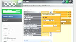 Box of Broadcasts (BOB) - Playlists
