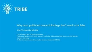 John Ioannidis: Why most published research findings don't need to be false