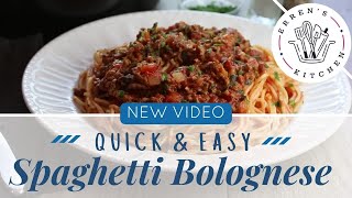 Spaghetti Bolognese Recipe (Quick & Easy)