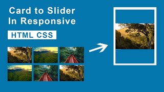 Card to Slider in Responsive using HTML and CSS | Card Convert to Slider using CSS @InventionTricks